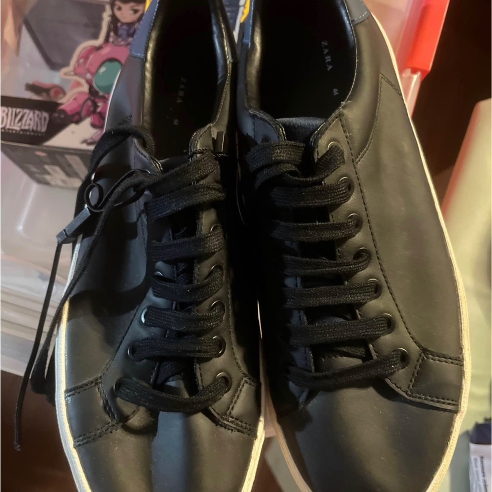 Zara Men's Black Sneakers